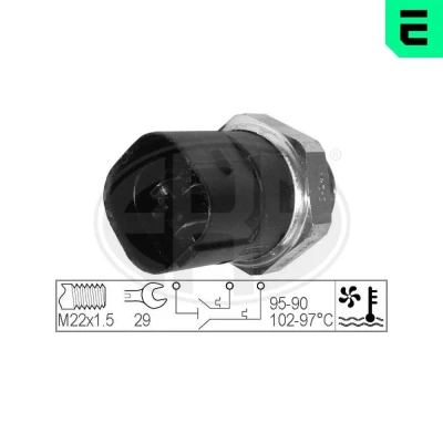 Kuva Lämpökytkin, jäähdyttimen puhallin AUDI, FORD, SEAT, SKODA, VW OE 1H0 959 481 B, 7215818, 95VW 8B607 GA