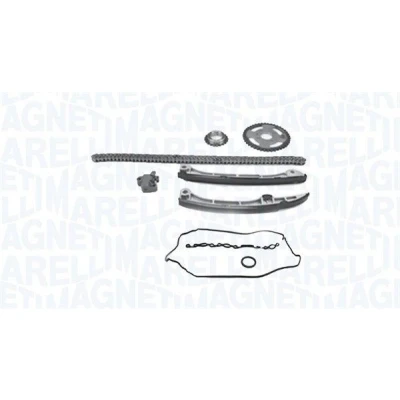 Kuva MAGNETI MARELLI 341500001010 Jakoketjusarja Tiivisteillä Hammaspyörällä Ketju koteloitu, Yksinkertainen TOYOTA: Avensis II Station Wagon