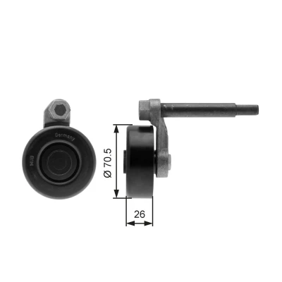 Kuva GATES FleetRunner Micro V Kit T39000 Kiristysrulla BMW: 3 Touring, Sedan, 5 Sedan