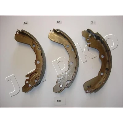 Kuva JAPKO 55588 Jarrukengät Taka akseli 230 41,6