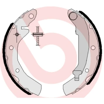Kuva BREMBO S 15 501 Jarrukengät 180 31 Seisontajarrukahvalla