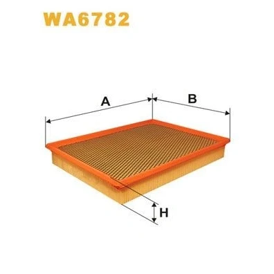 Kuva WIX FILTERS WA6782 Ilmansuodatin 50mm 252mm 326mm Suodatinpanos OPEL: Vectra C Caravan, CC, Sedan, FIAT: Croma II Farmari