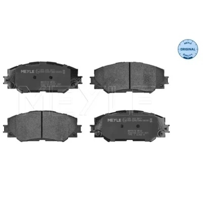 Kuva MEYLE 025 243 3617 Jarrupalat ORIGINAL Quality Etuakseli Ei kulumisenilmaisimelle Huudonvaimennuspellillä TOYOTA: Corolla X Sedan, RAV4 III SUV