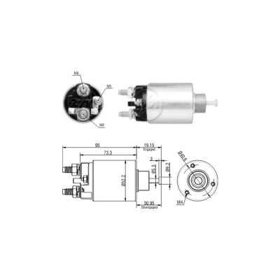 Kuva Magneettikytkin, käynnistin CITROËN, FIAT, LANCIA, PEUGEOT, RENAULT OE