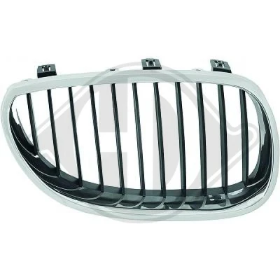 Kuva DIEDERICHS 1224040 Etusäleikkö Oikea Kromi/musta BMW: 5 Touring, Sedan