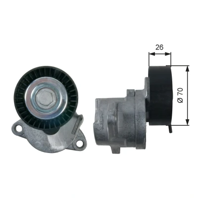 Kuva GATES T39164 Kiristysrulla FleetRunner Micro V Stretch Fit OPEL: Astra J Hatchback, Zafira C Tourer, Sports Tourer