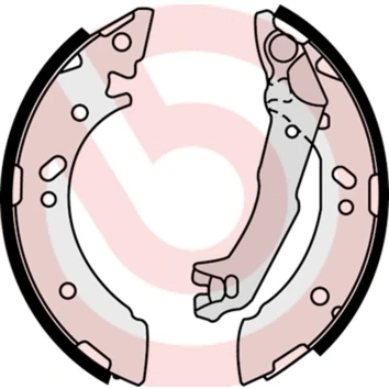 Kuva BREMBO S 30 510 Jarrukengät 180 32 Seisontajarrukahvalla