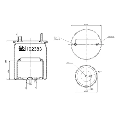 Kuva FEBI BILSTEIN 102383 Metallipalje, ilmajousitus