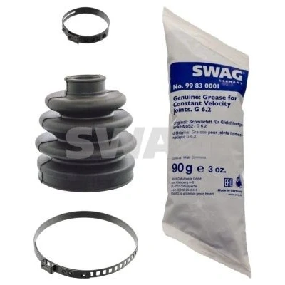 Kuva SWAG 82 91 7084 Paljekumisarja, Vetoakseli Etuakseli, Pyörän puoli Kumi NISSAN: MICRA 2