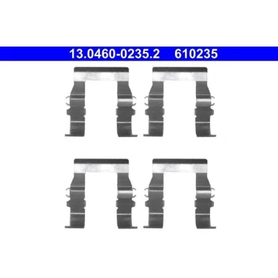 Kuva ATE 13.0460 0235.2 Tarvikesarja, Jarrupala Levyjarru MITSUBISHI: Outlander 3, L200 III Pick up, 2 SUV, PEUGEOT: 4007