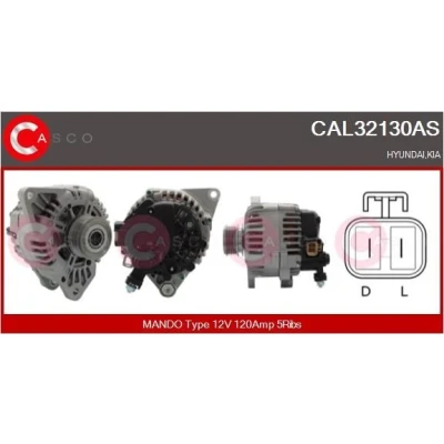Kuva CASCO CAL15157AS Laturi 12V 80A CITROËN: Xsara Farmari, Saxo Hatchback, PEUGEOT: 106 II Hatchback