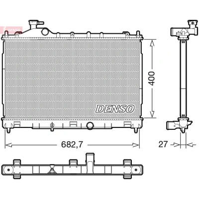 Kuva DENSO DRM45058 Jäähdytin 400 707 27