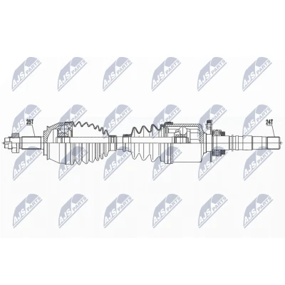 Kuva Vetoakseli, Etuakseli, oikea ABARTH 500 / 595 695, 500C 595C 695C OE 55209967
