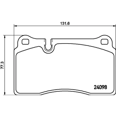 Kuva HELLA 8DB 355 011 851 Jarrupalat Kulumisenilmaisemelle VOLKSWAGEN: Touareg II, I