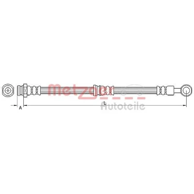 Kuva METZGER 4110744 Jarruletku 582 MITSUBISHI: Outlander 2 SUV