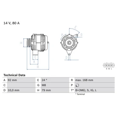 Kuva Laturi BOSCH 0 986 083 720