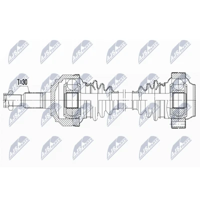 Kuva NTY NPW VW 188 Vetoakseli Taka akseli 725