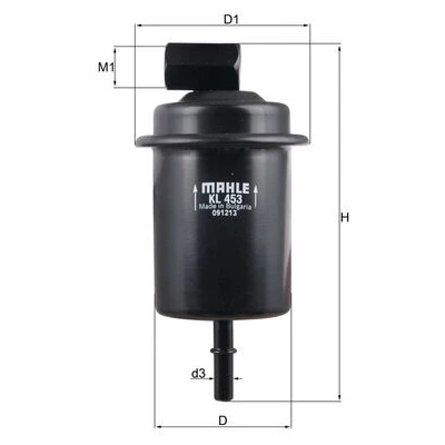 Kuva MAHLE ORIGINAL KL 453 Polttoainesuodatin Letkusuodatin 8