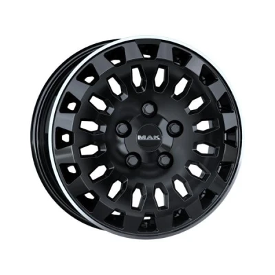 Kuva MAK 6 aukko 16tuumaa 120mm alumiinivanne overland musta F6560RVGL51TR Vanne Teräs