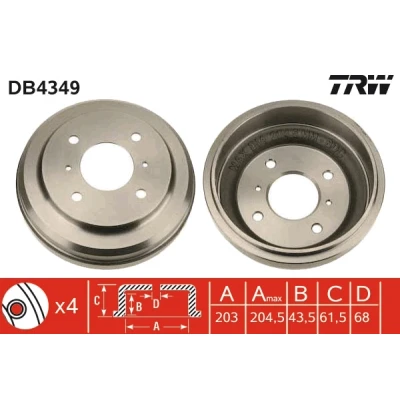 Kuva TRW DB4349 Jarrurumpu