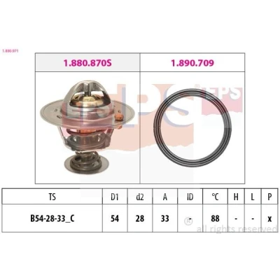 Kuva EPS 1.880.971 Termostaatti 88 54 Made in Italy OE Equivalent Tiivisteillä