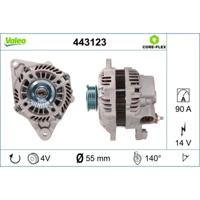 Kuva VALEO 443123 Laturi 14V 90A SMART: Fortwo II Coupe
