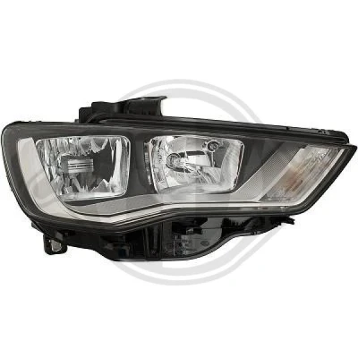 Kuva DIEDERICHS 1033980 Ajovaloumpio Oikea H7, H15 Valokorkeussäätimen moottorilla AUDI: A3 Sportback