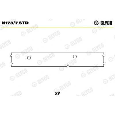 Kuva GLYCO N173/7 STD Nokka Akselin Laakeri