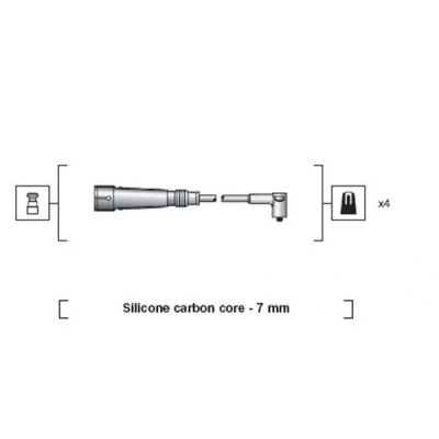 Kuva MAGNETI MARELLI 941318111123 Sytytysjohto LANCIA: DELTA 1