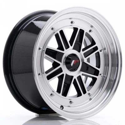 Kuva Japan Racing JR31 Gloss Black Machined Face 7.5x15 4/100 ET20 B73.1