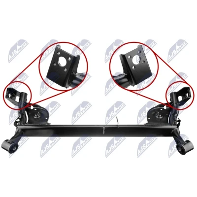 Kuva Apurunko/laitepidike, Taka akseli DACIA SANDERO OE 555011206R, 555011612R, 555012371R
