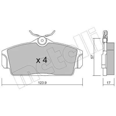 Kuva Jarrupalasarja, levyjarru, Etuakseli NISSAN ALMERA II, Hatchback PRIMERA, PRIMERA Hatchback, Traveller OE 41060 2F028, 2F