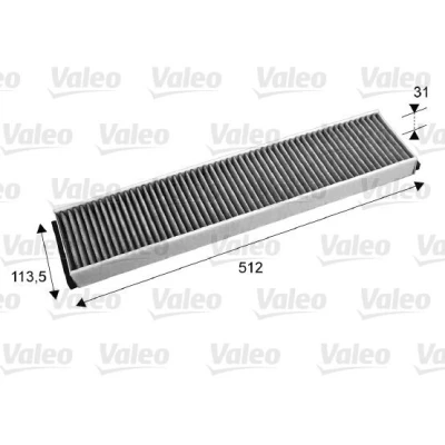 Kuva VALEO CLIMFILTER PROTECT 715674 Raitisilmasuodatin Aktiivihiilisuodatin 510 100 30 FORD: MONDEO 2 Kombi, Cougar Coupe, 1