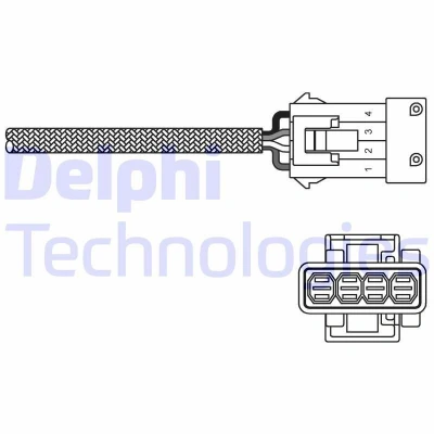 Kuva DELPHI ES20255 12B1 Lambda Anturi Planarsondi, Lämmitetty VOLVO: V70 I, C70 I Cabriolet, 850 Farmari, SAAB: 9 3 5 Sedan