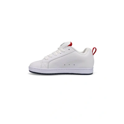 Kuva DC Shoes Court Graffik Unisex Matalavartiset tennarit, Koko: 40.5, Wnr white navy red Nahka/tekstiili