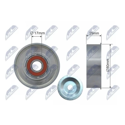 Kuva Ohjainrulla, moniurahihna MITSUBISHI L200 / TRITON OE 1345A009, 1345A062