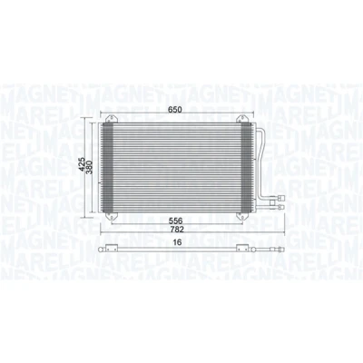 Kuva Kondensaattori, ilmastointilaite MERCEDES BENZ OE A9015000454, A9015000554