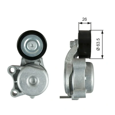 Kuva GATES T39343 Kiristysrulla FleetRunner Micro V Stretch Fit JEEP: GRAND CHEROKEE 4