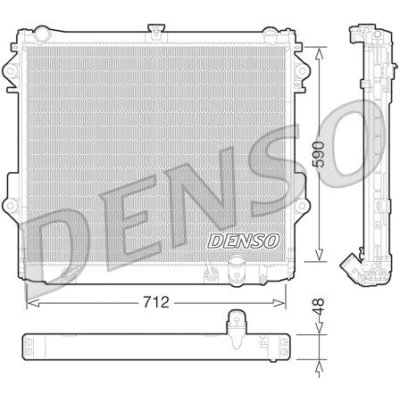 Kuva DENSO DRM50074 Jäähdytin 712 590 48