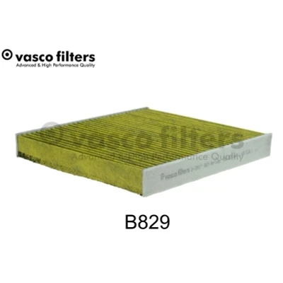Kuva DAVID VASCO B829 Raitisilmasuodatin Aktiivihiilisuodatin polyfenolilla 253mm 222mm 32mm neliönmuotoinen VOLKSWAGEN: Polo VI, T Cross, SEAT: IBIZA 5