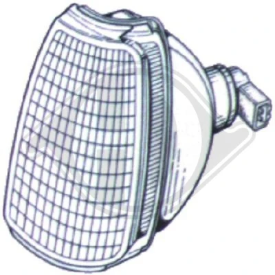 Kuva DIEDERICHS 2202073 Vilkku Valkoinen Vasen PY21W VOLKSWAGEN: Polo II Hatchback