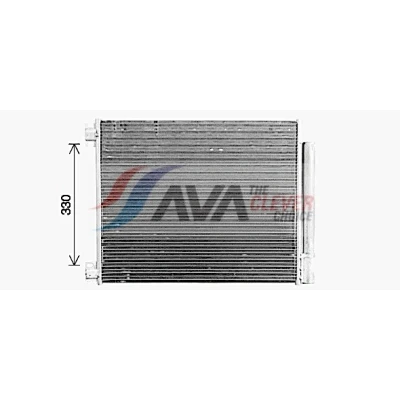 Kuva PRASCO RT5653D Ilmastoinnin Lauhdutin Vedenerottimella 15,6 10,2 Alumiini 517 R 134a