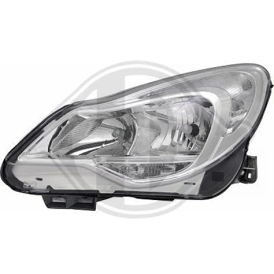 Kuva DIEDERICHS 1814183 Ajovaloumpio Vasen H7, H7/H1, PSY24W, H1 Huomiovalolla Oikeanpuoleiselle liikenteelle Sähkömoottorilla OPEL: Corsa D Hatchback