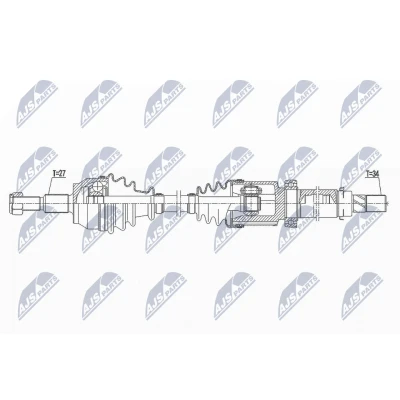 Kuva Vetoakseli, Etuakseli, oikea FORD C MAX II, FOCUS III, Sedan Turnier GRAND OE BV613B436BB