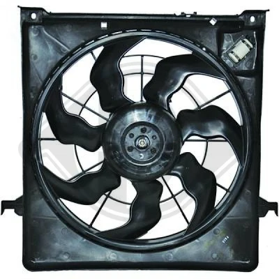 Kuva DIEDERICHS 8683502 Jäähdyttimen Tuuletin 340mm 12V 220W Jäähdytystuulettimen kehällä HYUNDAI: i30 I Farmari