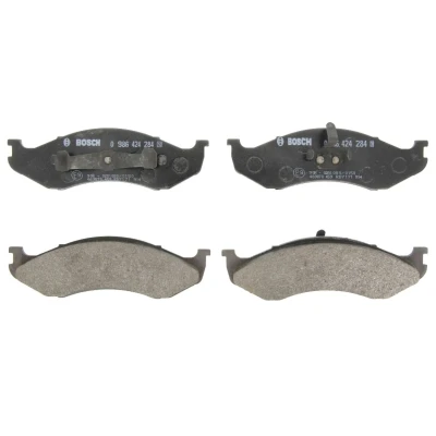 Kuva BOSCH 0 986 424 284 Jarrupalat Low Metallic asennusohjeella JEEP: Grand Cherokee I, II, Wrangler I SUV