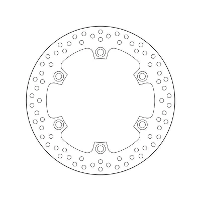 Kuva BREMBO Jarrulevy Fixed , Serie Oro Edessä ja takana 256mm 5mm 6 reijitetty 68B407A6 Jarrulevyt