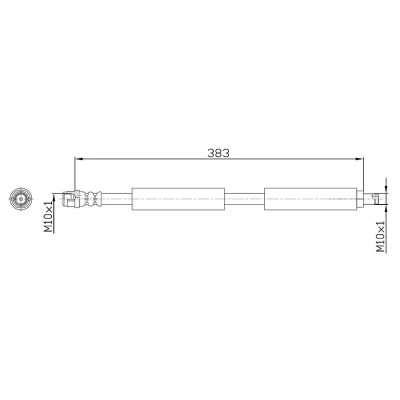 Kuva METZGER 4118574 Jarruletku 383 MERCEDES BENZ: E sarja T modell, Sedan, S Sedan