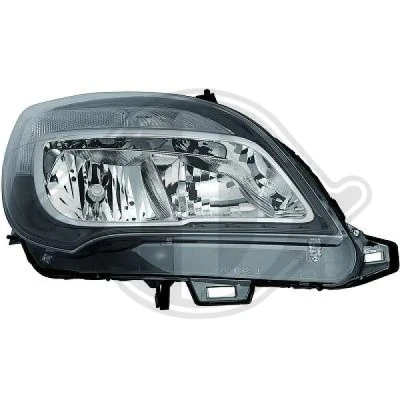 Kuva DIEDERICHS 1876183 Ajovaloumpio Vasen H7/H1 Huomiovalolla Oikeanpuoleiselle liikenteelle Sähkömoottorilla OPEL: Meriva B