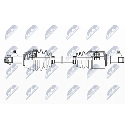 Kuva NTY NPW FT 075 Vetoakseli Etuakseli, vasen 615